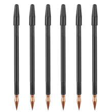 12Pièces Stylos Pour Peinture À Gratter Noir, Double Embout Protection