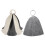 6Pièces Bonnets Sauna En Feutre Portable Absorbant Usage Mixte 1