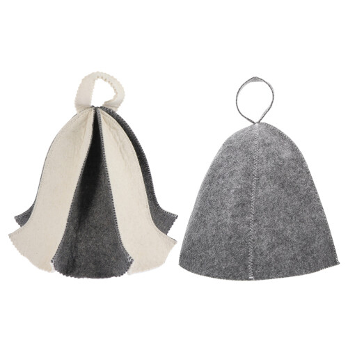 6Pièces Bonnets Sauna En Feutre Portable Absorbant Usage Mixte