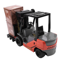 1:22 Schaal Lnertial Vorkheftruck Frictie Vorkheftruck met Pallet Lading Magazijn Vrachtwagen Voertuig Model Speelgoed Vorkheftruck voor Kinderen
