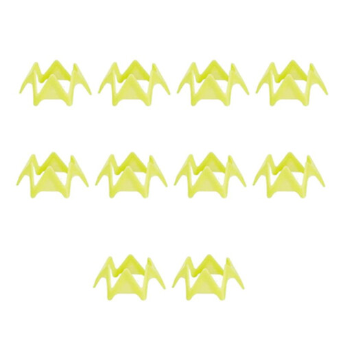 10Pcs  Mat Tees, Simulator Tees,Practice  Tees for Driving Range,Home  Tees for  Training,Yellow S