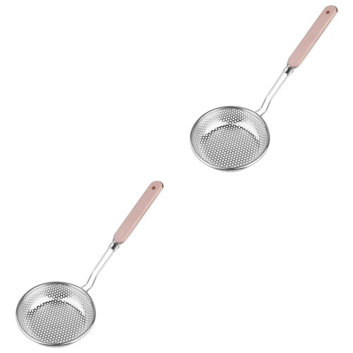 2Pcs Handle Strainer Food Skimmer for Frying and Serving 2