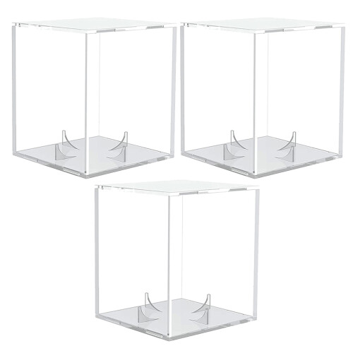 9Pièces Présentoirs En Transparente Pour Collection Baseball