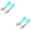 4Pièces , Fourchette Silicone Acier 6