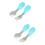 4Pièces , Fourchette Silicone Acier 7