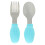 4Pièces , Fourchette Silicone Acier 9