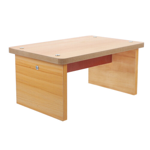 2Pièces Tabouret Antidérapant Bois Khaki Solide Adapté À La Maison