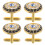 6Paires Boutons De Manchette Tuxedo Multi Couleurs 1