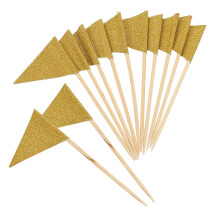 240Pcs Decorative Triangle Toothpicks Flags for Cake and Fruit
