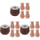 3Sets Brown Wooden Bead Blinds String Braided Curtain Tie Strap 2