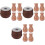 3Sets Brown Wooden Bead Blinds String Braided Curtain Tie Strap 3