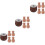 3Sets Brown Wooden Bead Blinds String Braided Curtain Tie Strap 5