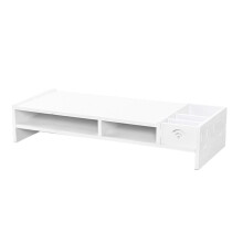 2Pièces Riser Avec Tiroirs Organisateur Pour Bureau Et Écran