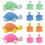 96Pièces Tortue Couleurs Multiples Pour Usage Scolaire 1