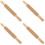 4Pcs Smooth Finish Wooden Dough Roller Spaghetti Pasta Cutter 7