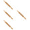 4Pcs Smooth Finish Wooden Dough Roller Spaghetti Pasta Cutter 9