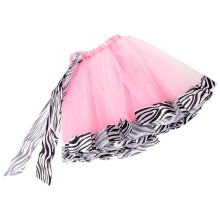 4Pièces Jupe Tutu Rose En Mesh Pour , Usage Cérémonie