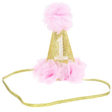 3Pièces Bandeaux Bébé Rose Couronne Élégante