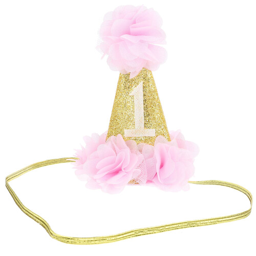 3Pièces Bandeaux Bébé Rose Couronne Élégante