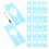 60Pcs Plastic Closet Rack Separators with Writable Blank Tags 3