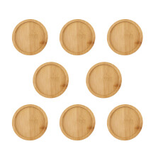 24Pièces Soucoupes En Bambou , Protection Terre