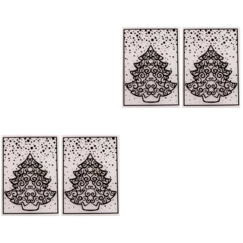 4Pcs DIY Stencil Plastic Embossing Templates for Scrapbooking Art 2