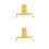 2Pcs ABS Yellow Swivel Towel Hook Rack Wall Mount for Kitchen Bathroom 6