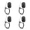 4Pcs Black Recliner Lever Replacement with Reinforced Cable 4