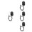 4Pcs Black Recliner Lever Replacement with Reinforced Cable 5