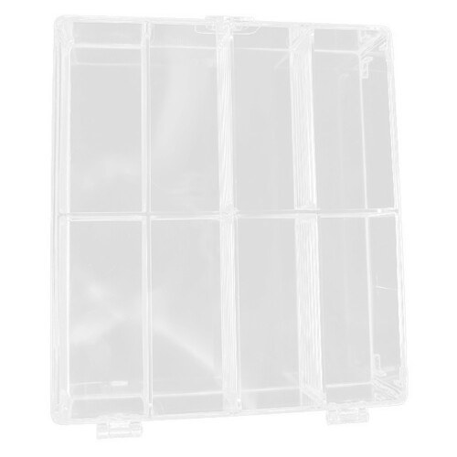 2Pièces Boîte Transparente Compartiments Aimantés Pour Figurines