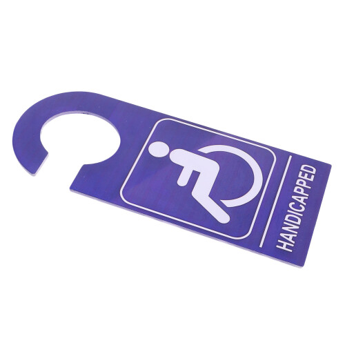 4Pièces Etiquettes Handicap PVC Accessoires Auto