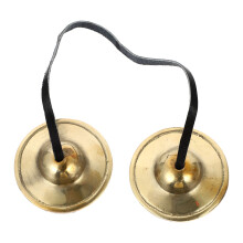 2Pièces Cymbales En Cuivre Pour Yoga Et Cérémonies