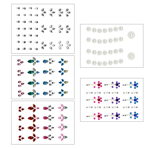 15Ensembles Décoratifs Corps Multicolores Autocollants