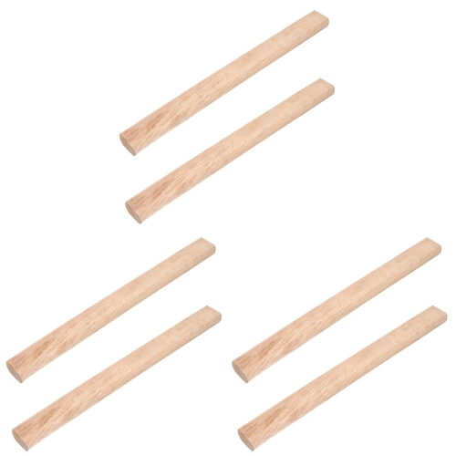 6Pcs Light Yellow Wooden Handles Replacement for Axes 1