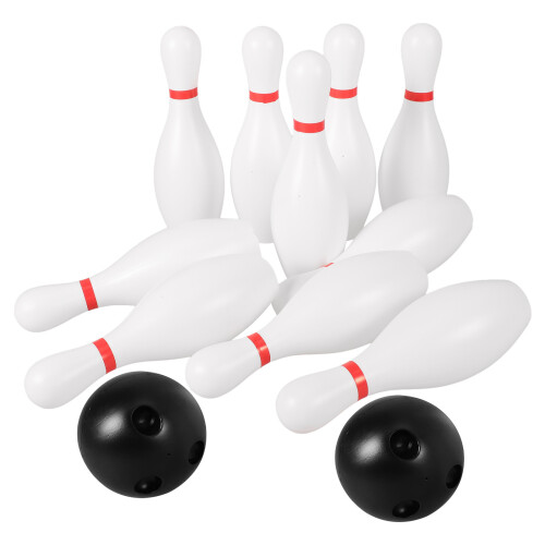 4Sets Plastic Bowling Set Voor Kinderen Wit Mini Indoor Outdoor 1