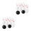 4Sets Plastic Bowling Set Voor Kinderen Wit Mini Indoor Outdoor 5