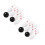 4Sets Plastic Bowling Set Voor Kinderen Wit Mini Indoor Outdoor 9
