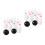 4Sets Plastic Bowling Set Voor Kinderen Wit Mini Indoor Outdoor 10