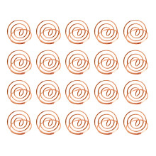 40Pièces Supports Photos Rose Gold Cœur Pinces Décoration Table