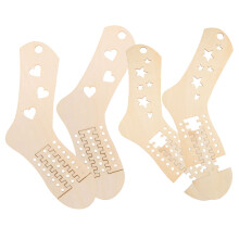 6Paires Bloqueurs Bois Kaki Pour Tricot De Faites Main