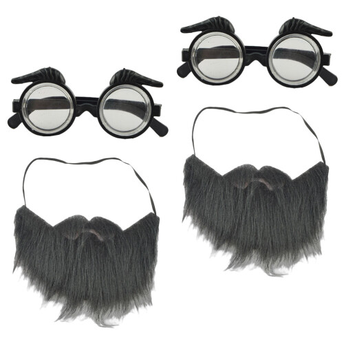 4Ensembles Ensemble Autocollante Et Lunettes Cosplay