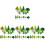 220Pcs Durable Assorted Mini Trees Plastic for Diorama and Display 2
