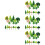 220Pcs Durable Assorted Mini Trees Plastic for Diorama and Display 6