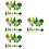 220Pcs Durable Assorted Mini Trees Plastic for Diorama and Display 7