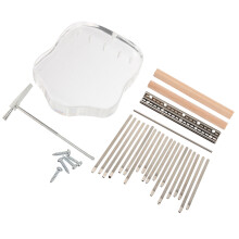 1Ensemble DIY Kalimba 17 Clés Kit Complet Accessoires Métal