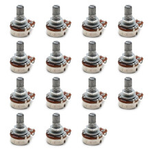15pcs A Type(Tone) Guitar Accessories 18MM Electric Guitar Small Potentiometer Tone Knob Modulation  Handle A500K
