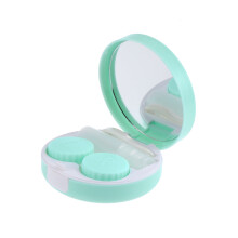 3Pièces Boîte Lentilles Vert Durable Pour Voyage Usage Extérieur