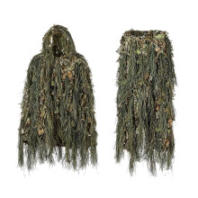 Terno Ghillie Adulto para Atividades Ao Ar Livre, Caça, Pano, Floresta, 3D, Biônico, Folha, Uniforme, Camuflagem, Conjunto de Roupas Fotográficas