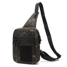 Bolsa Multifuncional, Bolsa Transversal de Ombro Único para Viagens Ao Ar Livre, À Prova D'Água e Resistente Ao Desgaste, Camuflada