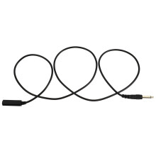 2Pièces Adaptateur Câble Guitare Noir PVC Flexible Connecteur 6.35mm